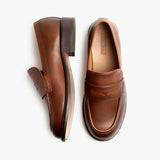 Dress Penny Pecan Leather Boots - Reinforced Heel Counter & Precision Double-Row Stitching Detail