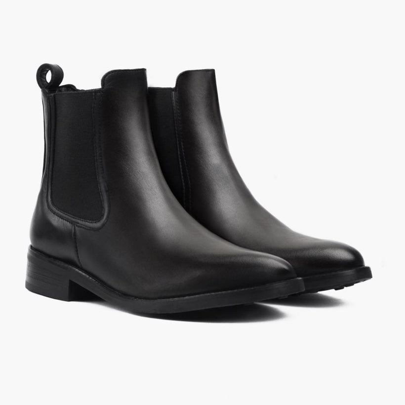 Duchess Чорна Leather Boots жіноча