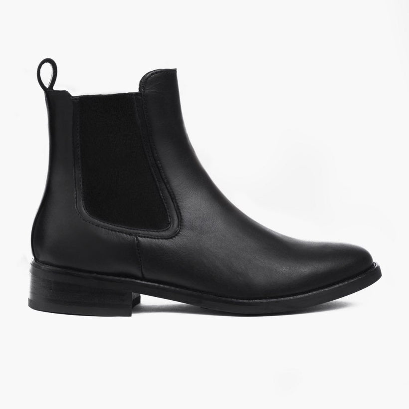 Duchess Чорна Leather Boots жіноча