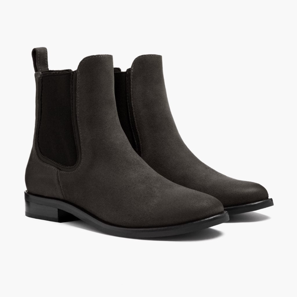 Grey Full-Grain leather Boots - Рантова конструкція Goodyear Welt та носок взуття