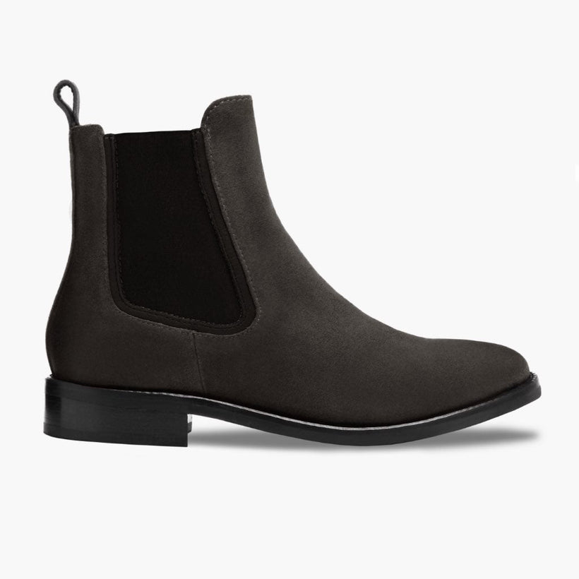 Duchess Shadow Grey Leather Boots жіноча
