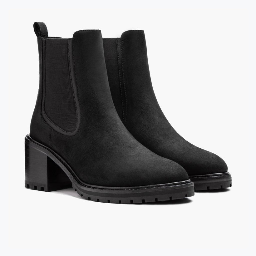 Knockout Чорна Matte Leather Boots жіноча
