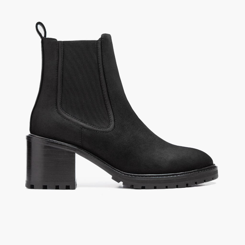 Knockout Чорна Matte Leather Boots жіноча