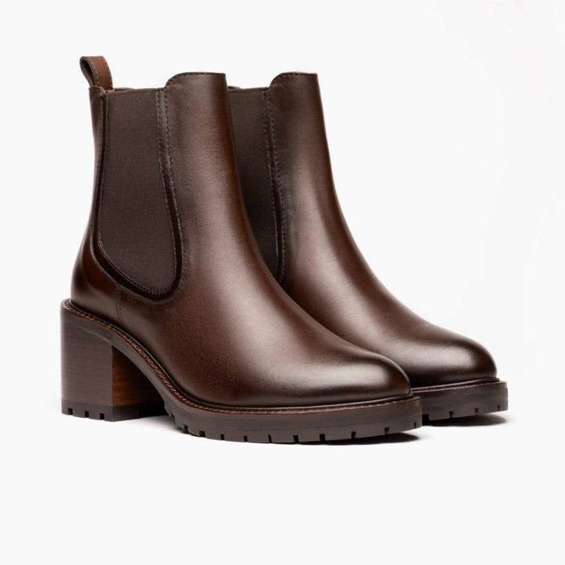 Knockout Chocolate Leather Boots жіноча