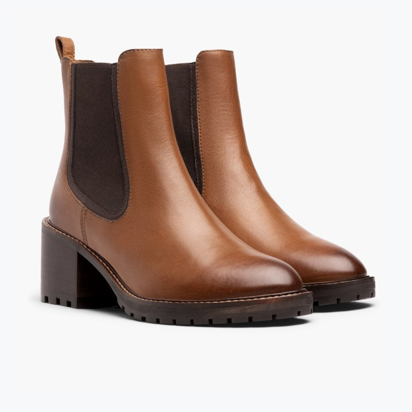 Knockout Toffee Leather Boots жіноча
