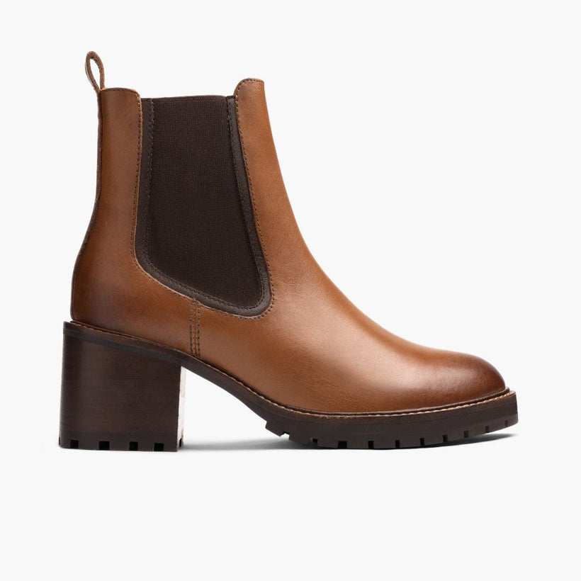 Knockout Toffee Leather Boots жіноча