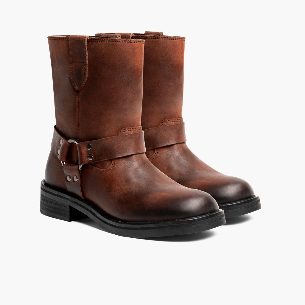 Brown Full-Grain leather Boots - Рантова конструкція Goodyear Welt та носок взуття