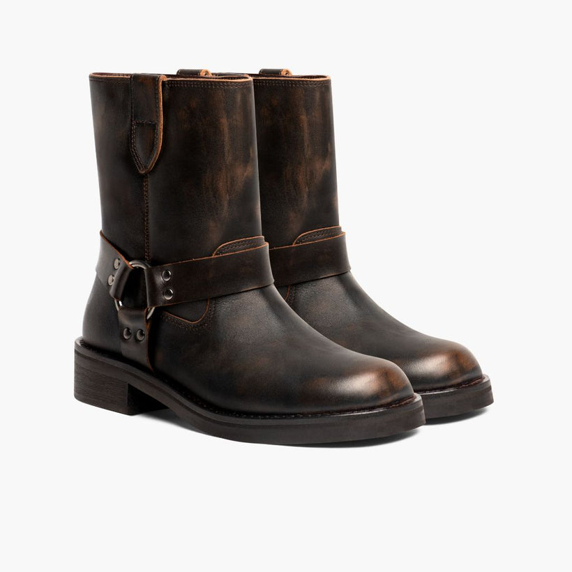 Outlaw Vintage Коричнева Leather Boots жіноча