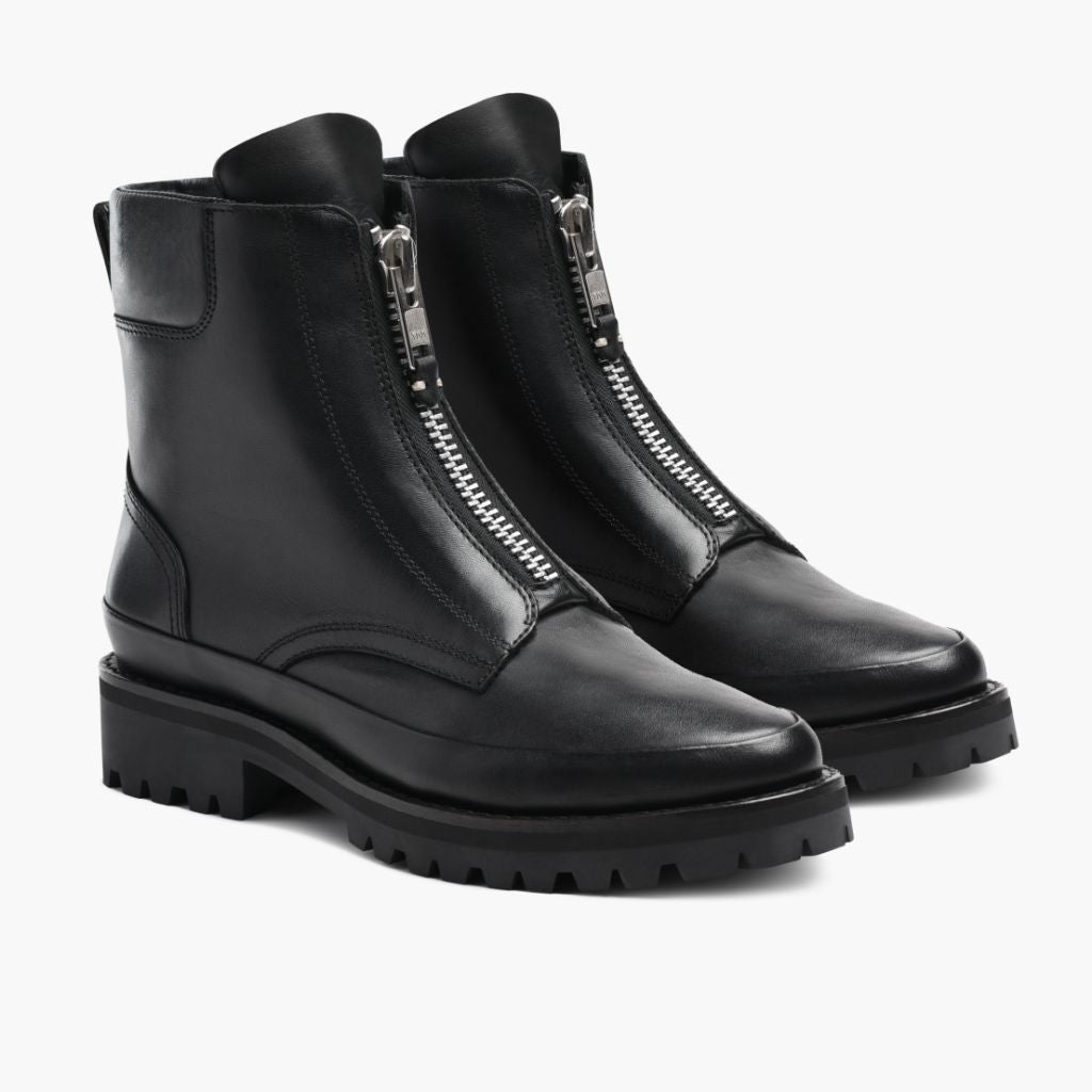 Black Full-Grain leather Boots - Рантова конструкція Goodyear Welt та носок взуття