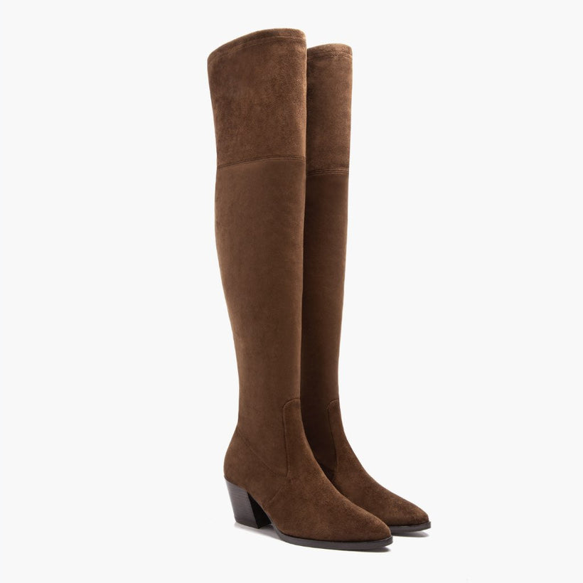 Tempest Espresso Leather Boots жіноча
