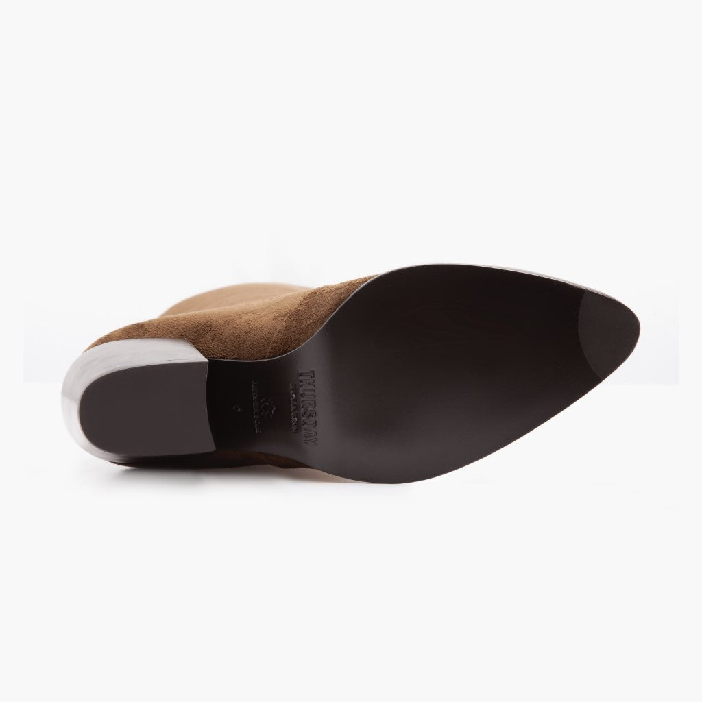 High-Traction Rubber Outsole & Lug Tread Pattern on Tempest Espresso Шкіряні черевики для Жінок