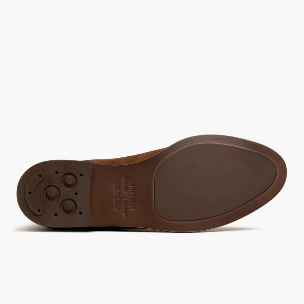 High-Traction Rubber Outsole & Lug Tread Pattern on Dreamer Cinnamon Шкіряні черевики для Жінок