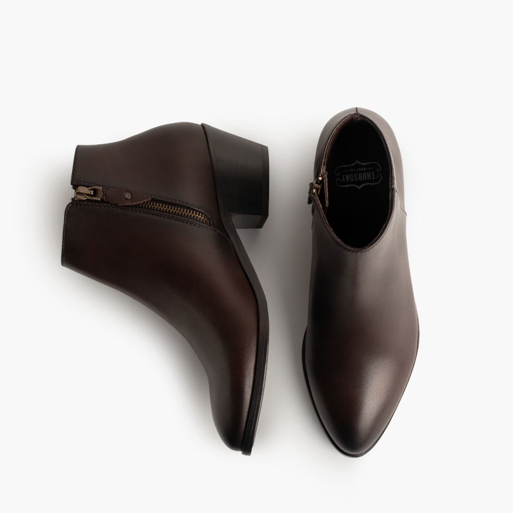 High-Traction Rubber Outsole & Lug Tread Pattern on Downtown Old English Шкіряні черевики для Жінок