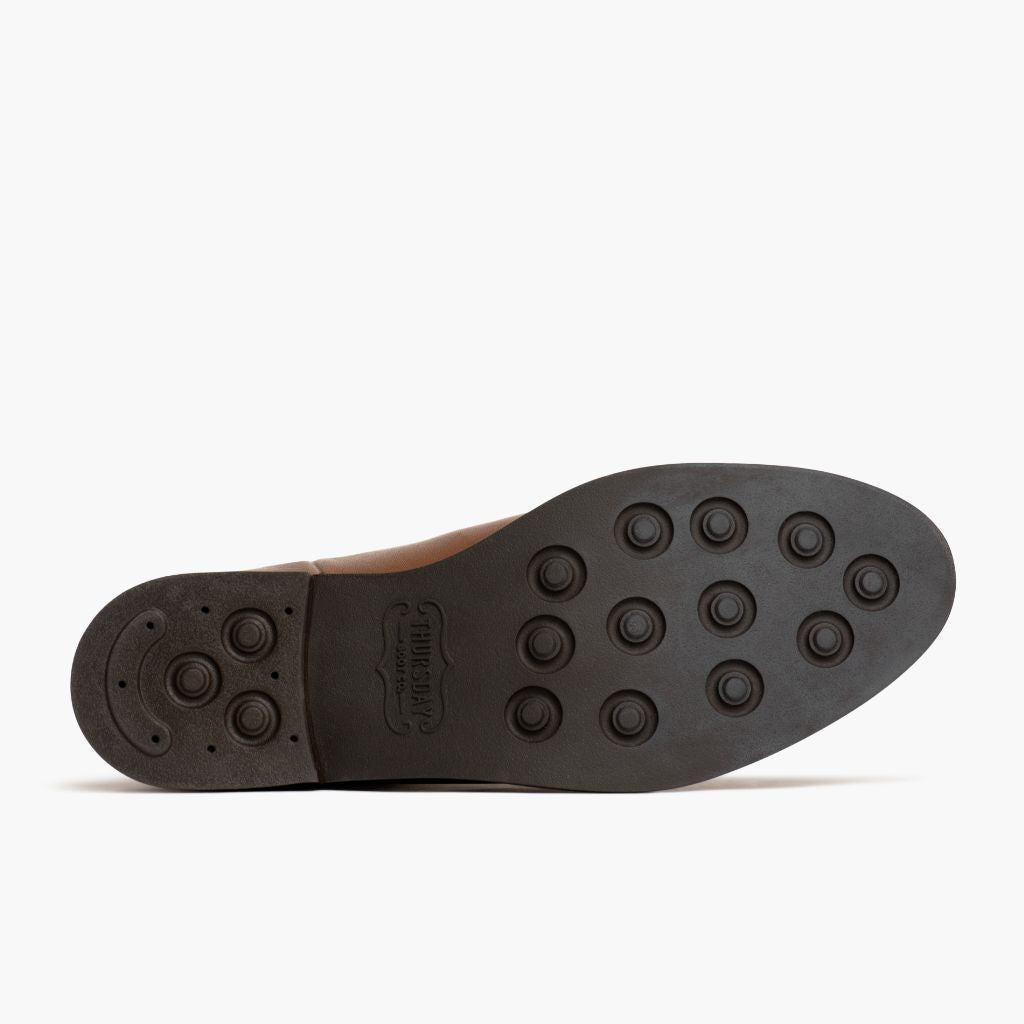 High-Traction Rubber Outsole & Lug Tread Pattern on Duchess Amber Wheat Шкіряні черевики для Жінок