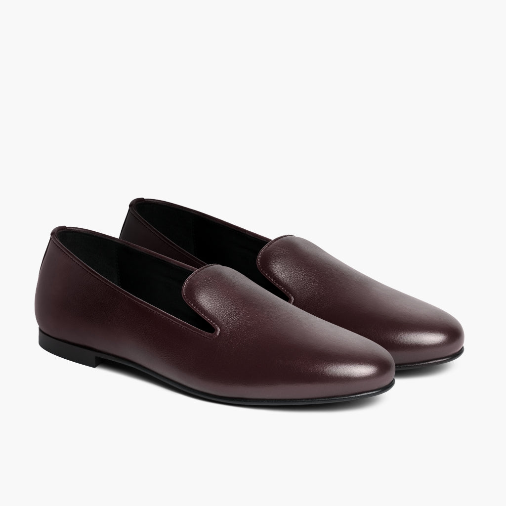 Eden Бургунді Шкіряні черевики для Жінок in Burgundy Full-Grain Leather - Вигляд збоку | Купити в офіційному онлайн-магазині