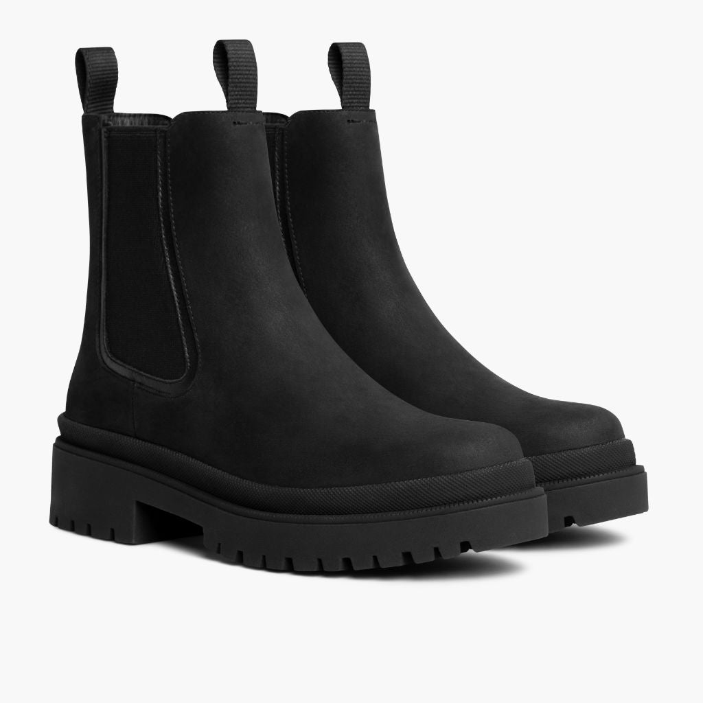 Black Full-Grain leather Boots - Рантова конструкція Goodyear Welt та носок взуття
