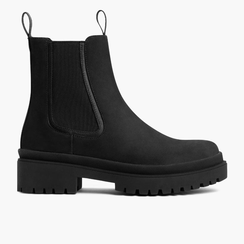 Legend Platform Чорна Matte Leather Boots жіноча