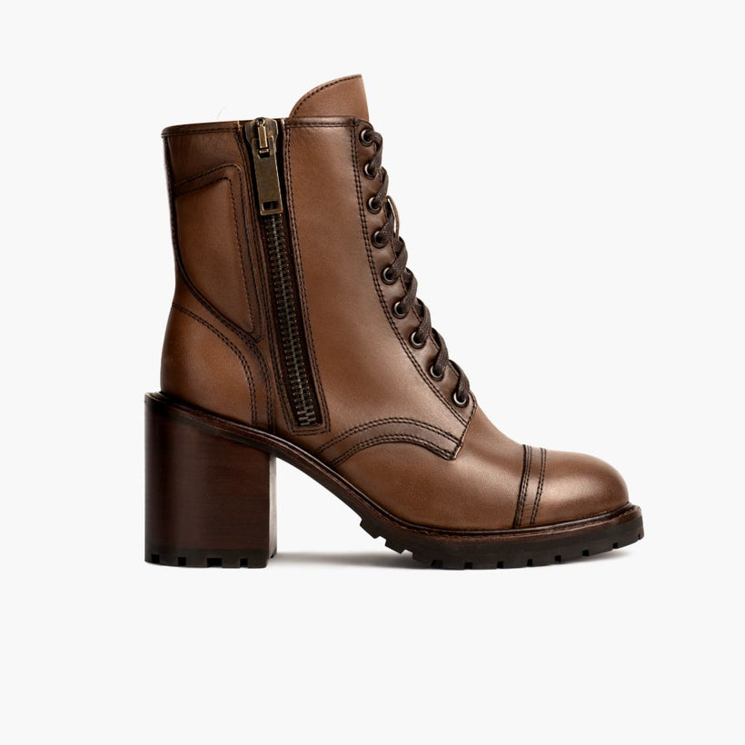 Rebel Amber Wheat Leather Boots жіноча