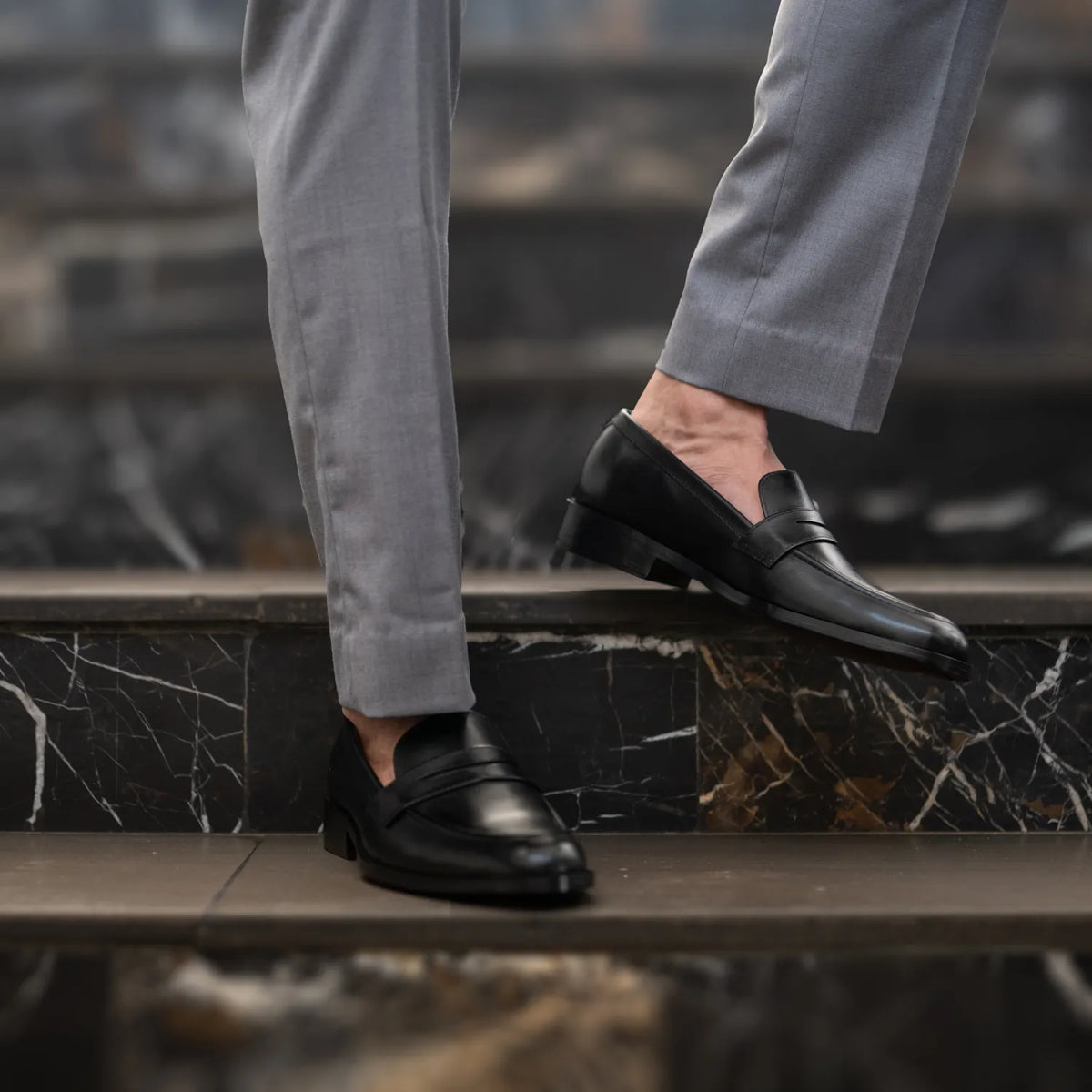 Orlaven Baxton Чорний Шкіряні лофери для Чоловіків footwear image 10