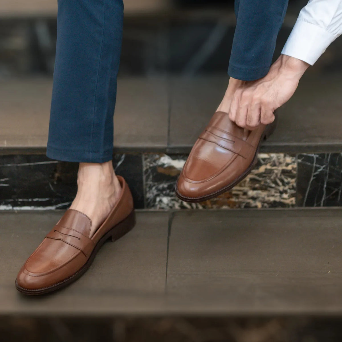 Orlaven Baxton Коричневий Шкіряні лофери для Чоловіків footwear image 10