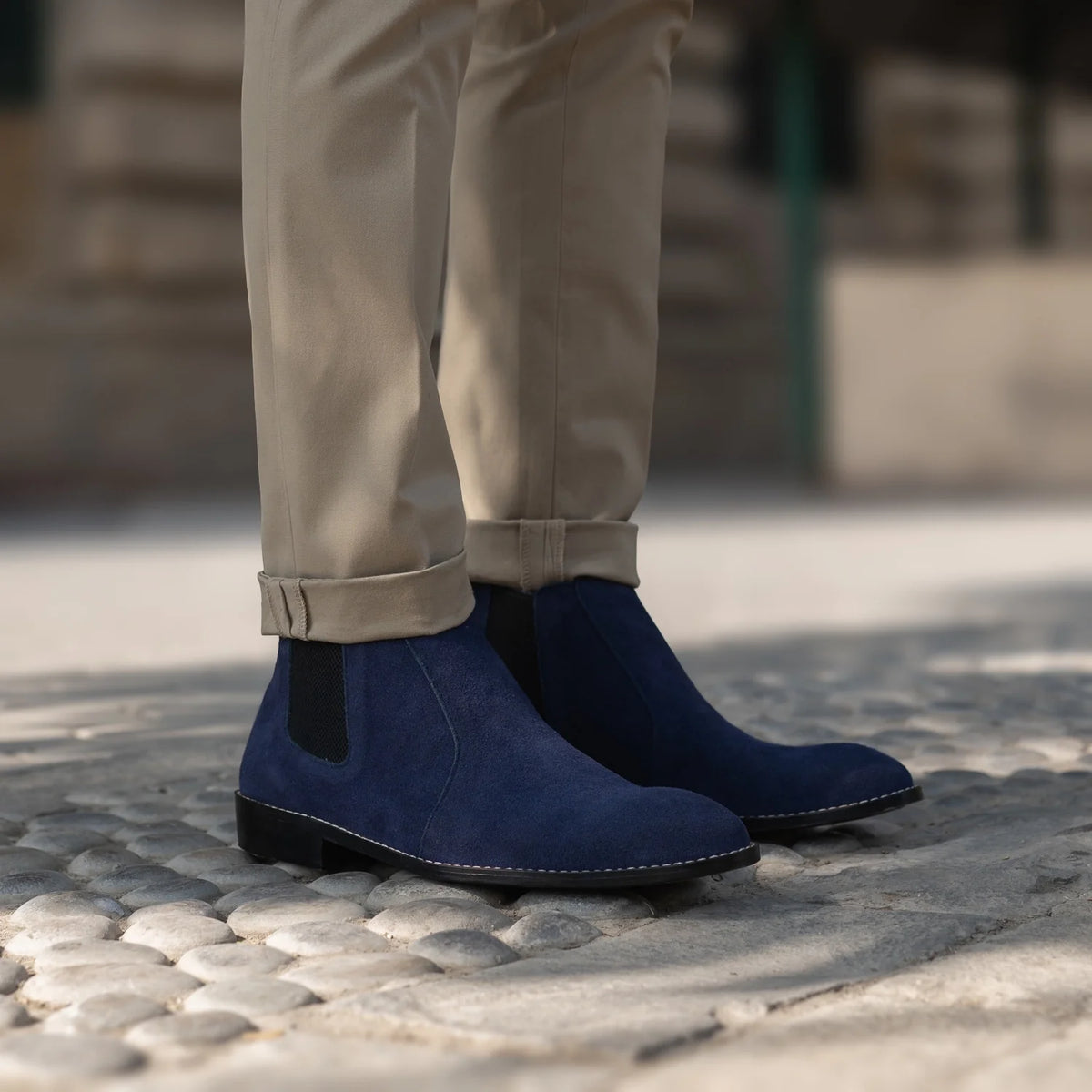 Orlaven Clarkson Chelsea Midnight Синій Suede Шкіряні черевики для Чоловіків footwear image 10