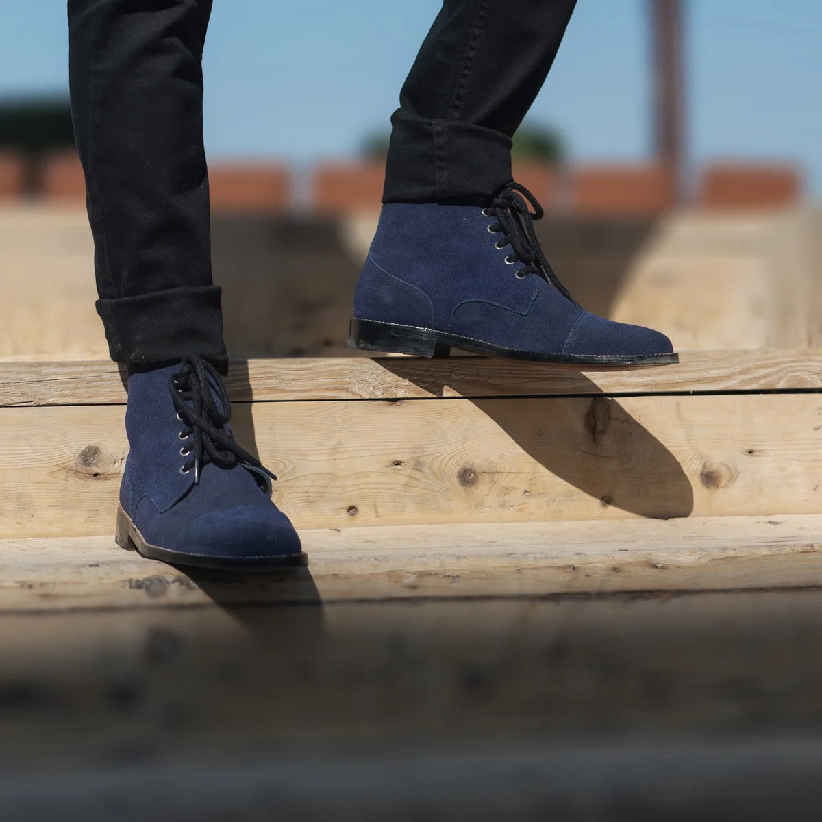 Orlaven Knight Derby Midnight Синій Suede Шкіряні черевики для Чоловіків footwear image 10