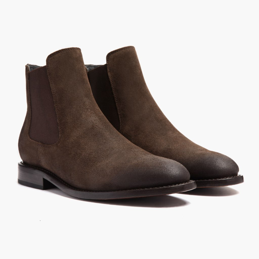 Cavalier Dark Коричневий Шкіряні черевики для Чоловіків in Dark Brown Full-Grain Leather - Вигляд збоку | Купити в офіційному онлайн-магазині
