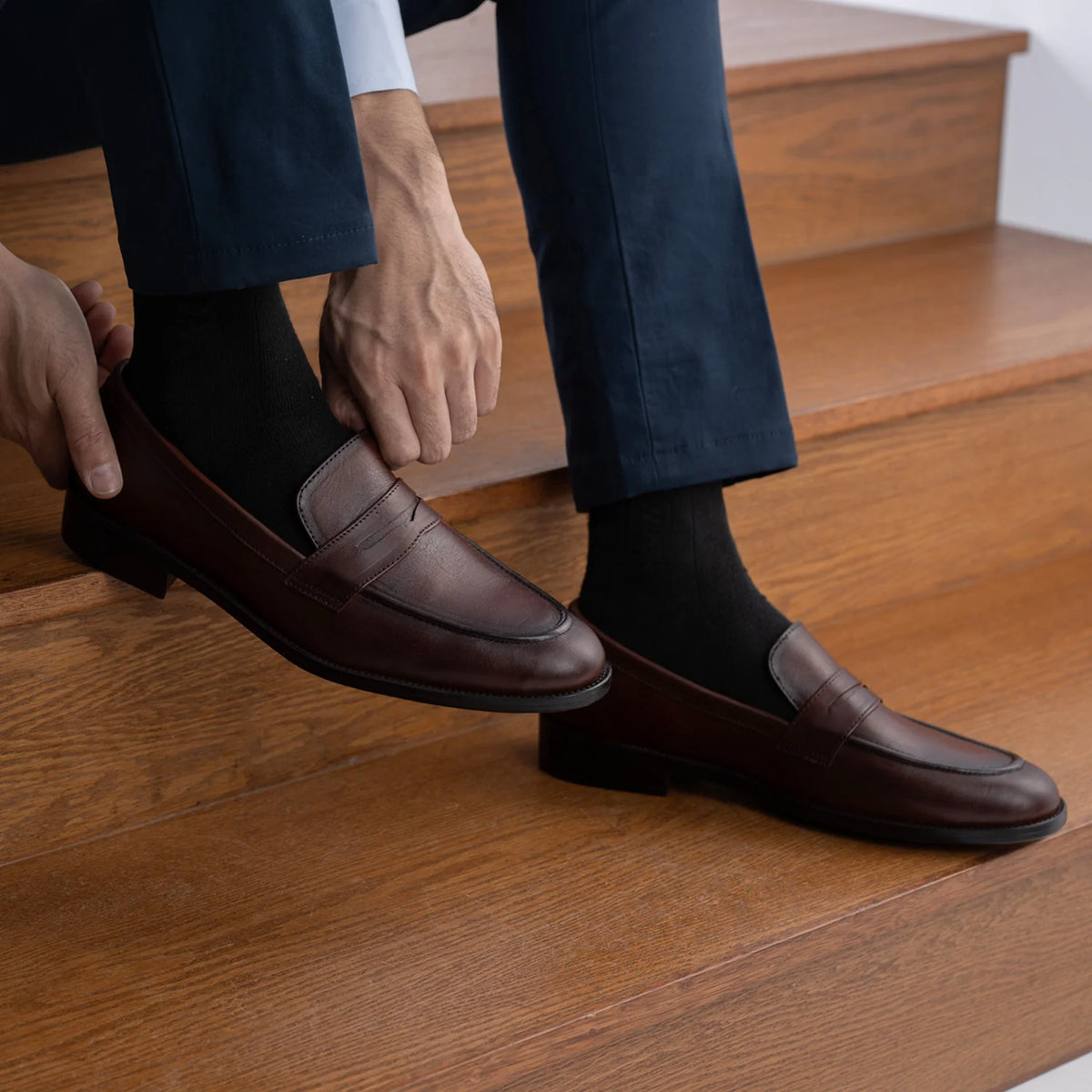 Orlaven Baxton Burnished Коричневий Шкіряні лофери для Чоловіків footwear image 10