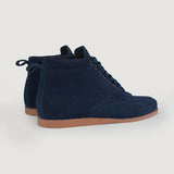 Authentic Goatskin Suede Grain Depth & Pull-Up Patina Texture Detail