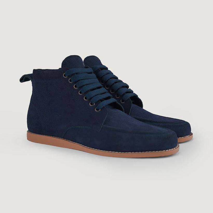 Bearman Moc Toe Синя Suede Boots чоловіча