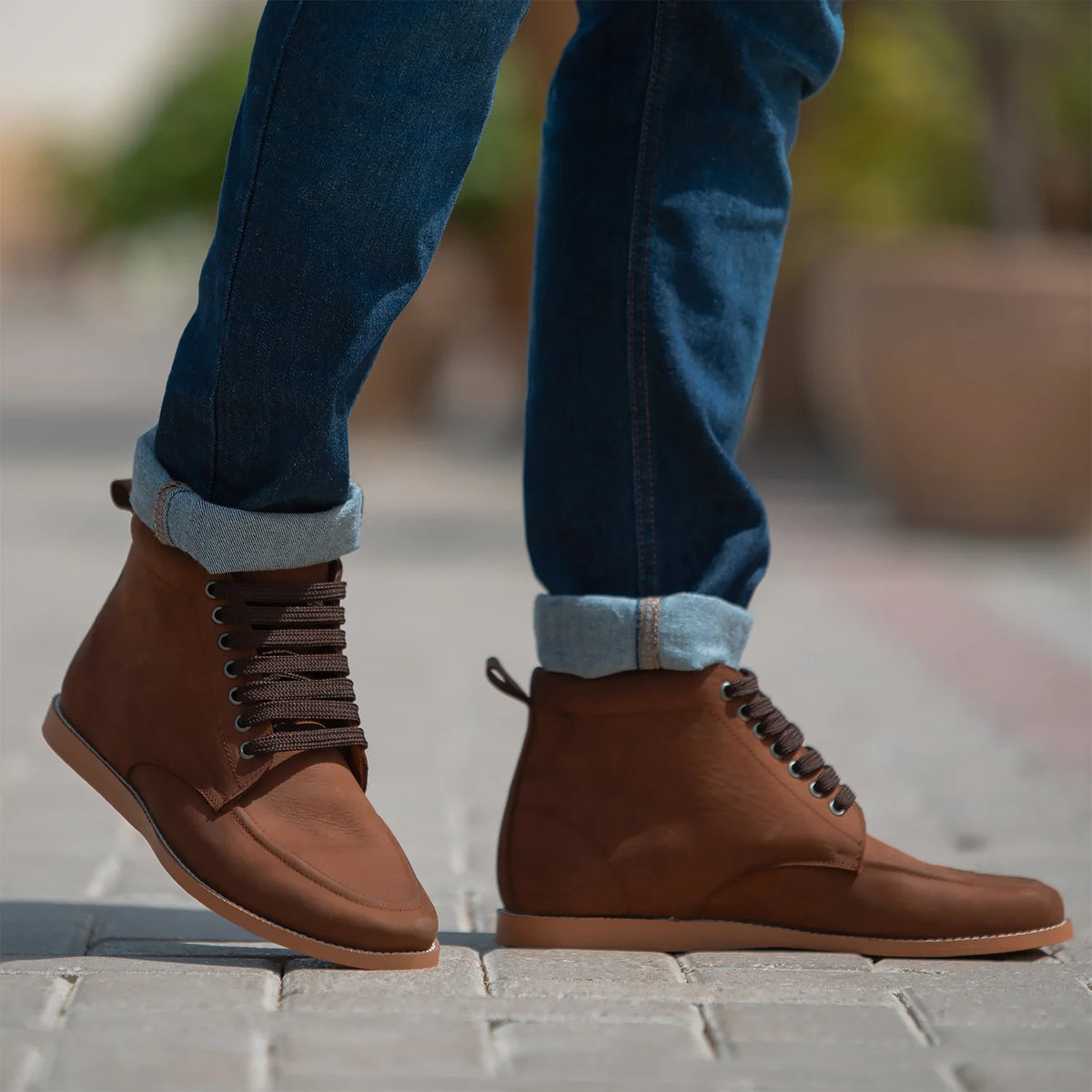 Orlaven Bearman Moc Toe Pull-up Коричневий Шкіряні черевики для Чоловіків footwear image 9