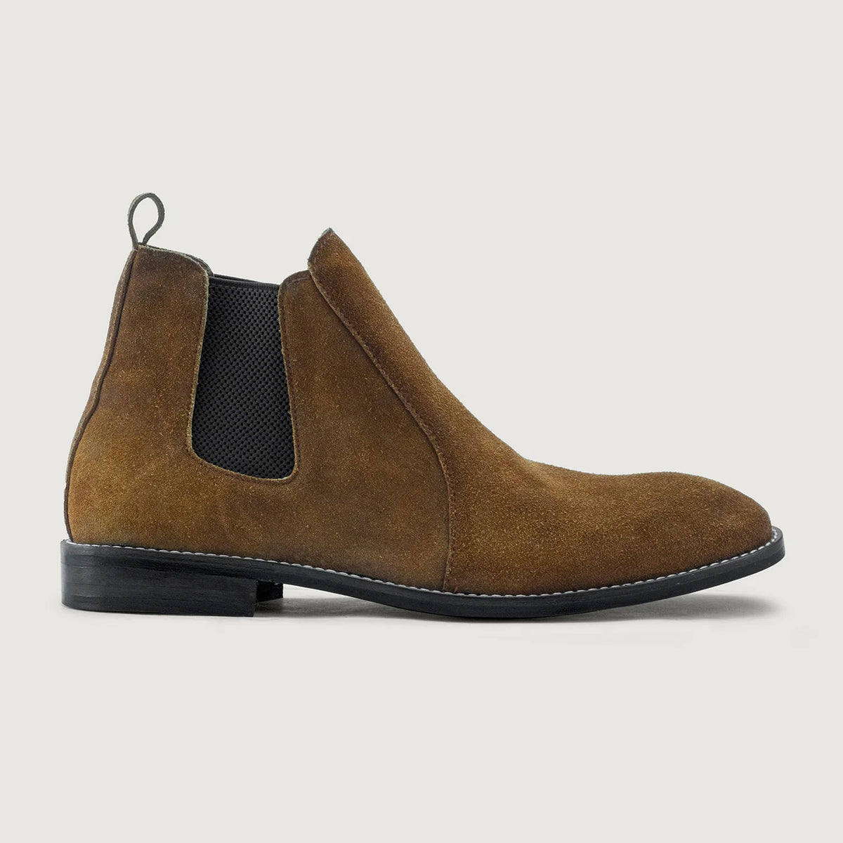 Brown Goatskin Suede Leather Boots - Рантова конструкція Goodyear Welt та носок взуття