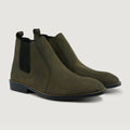 Clarkson Chelsea Olive Pullup Шкіряні черевики - StudGuard для Чоловіків