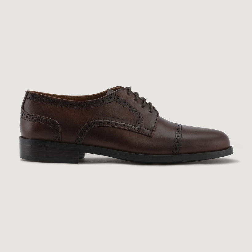 Dirk Brogues Derby Коричнева Leather Shoes - StudGuard чоловіча