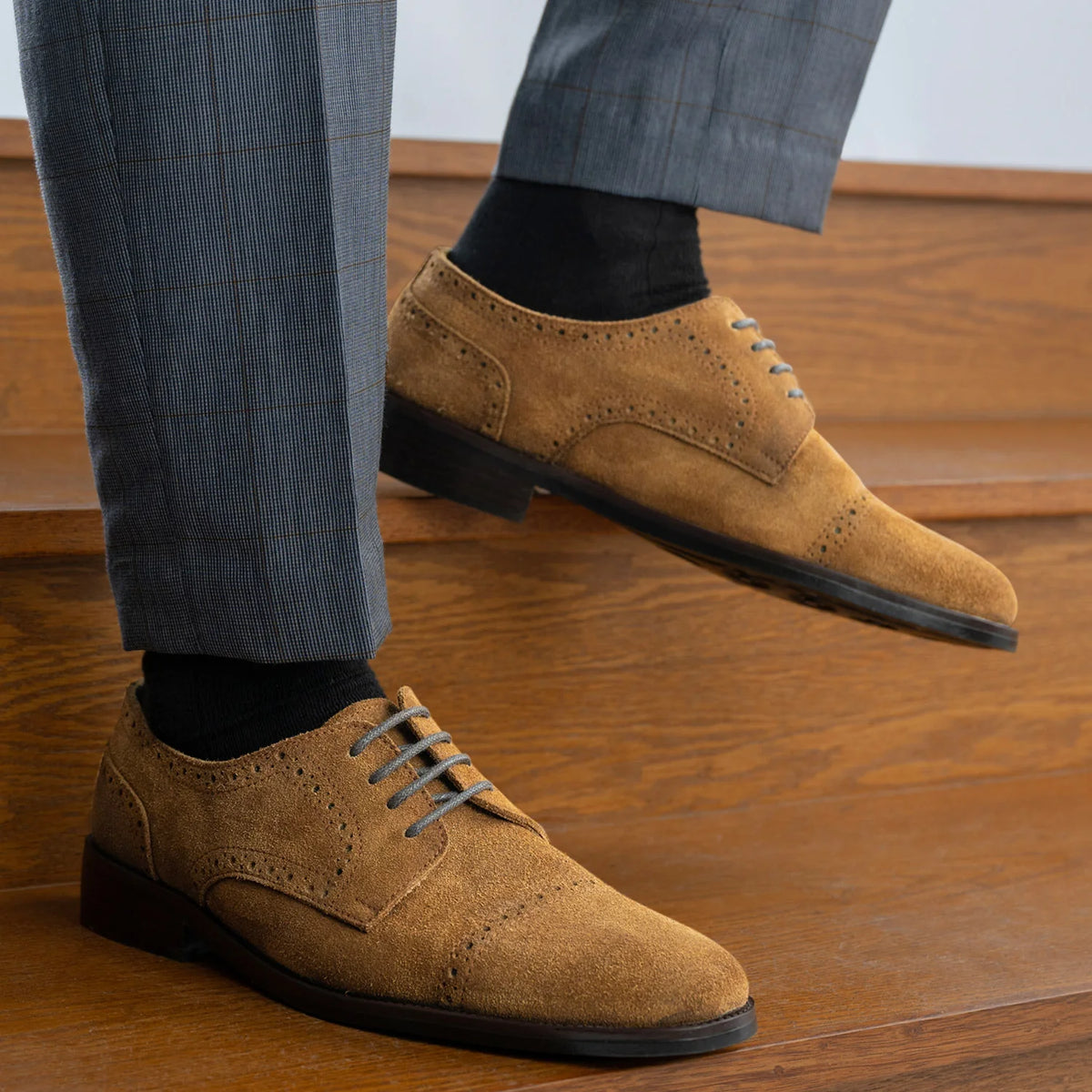 Orlaven Dirk Brogues Derby Коричневий Suede Шкіряне взуття - StudGuard для Чоловіків footwear image 9