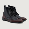 Duster Brogues Derby Бордовий Чорний Шкіряні черевики - StudGuard для Чоловіків