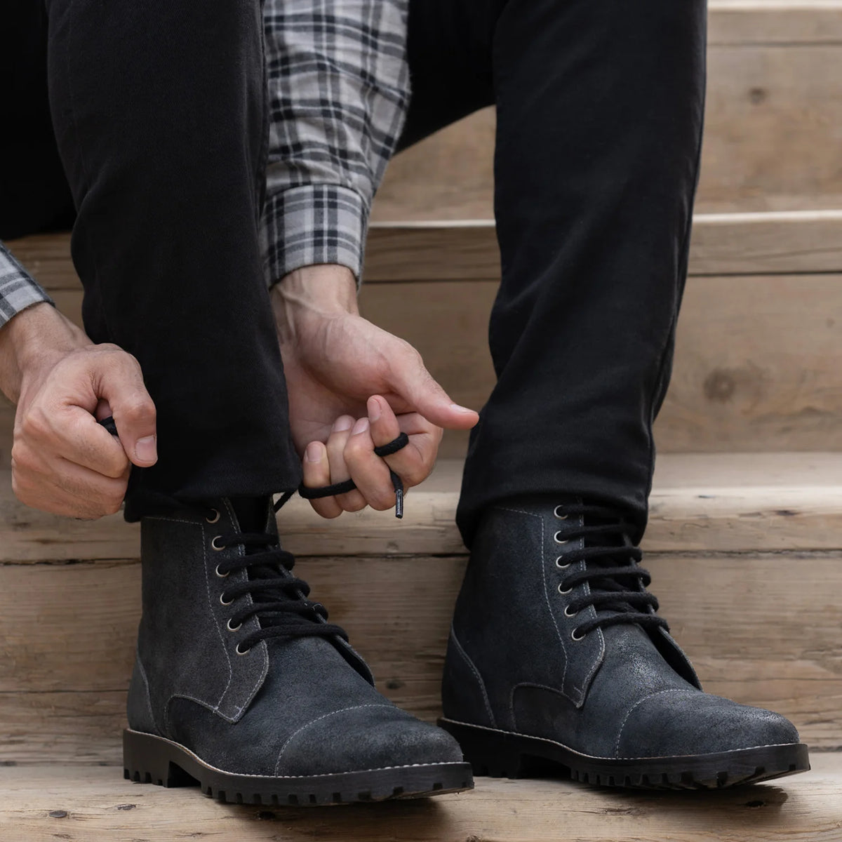 Orlaven Knight Derby Grey Suede Шкіряні черевики - TerraGrip для Чоловіків footwear image 10