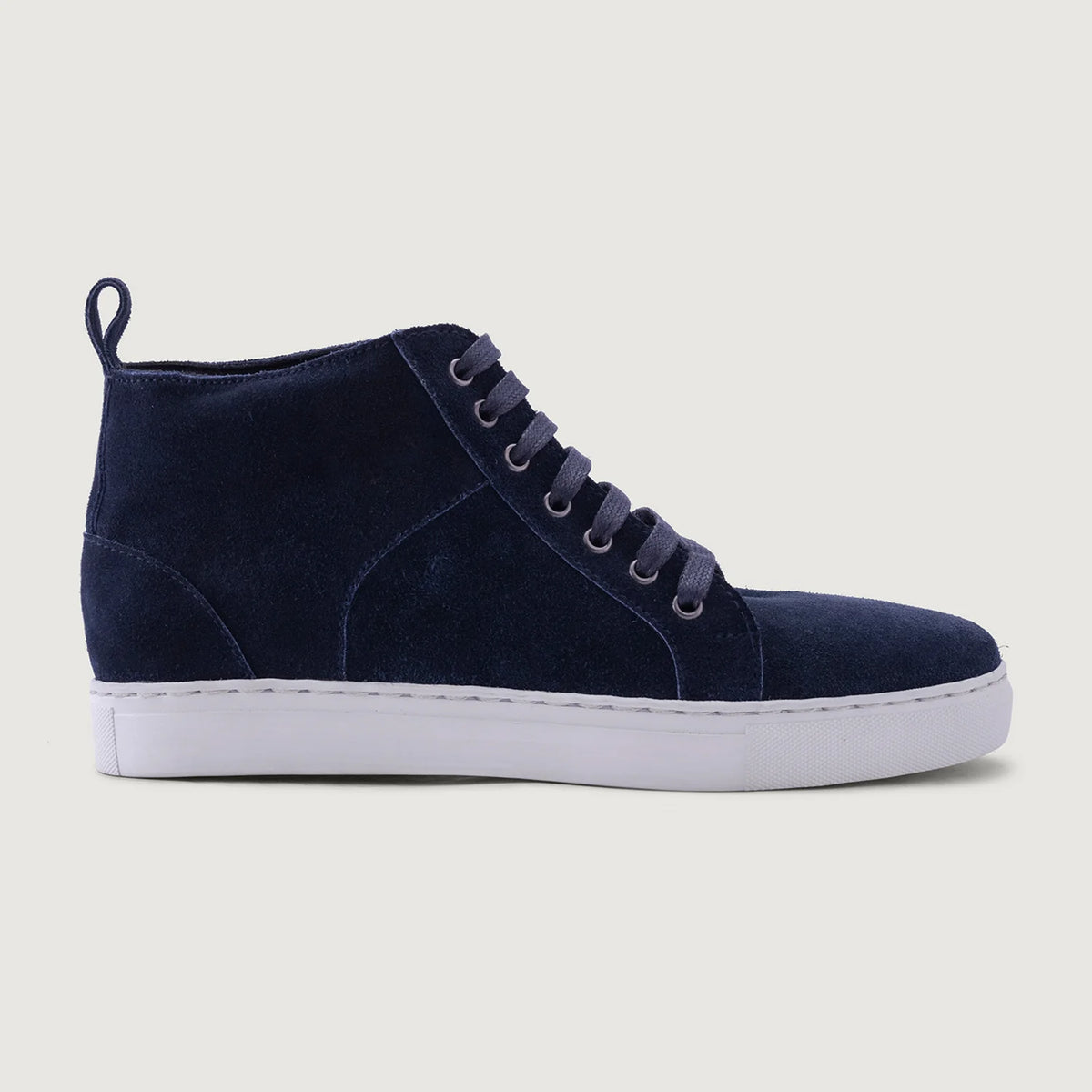 Blue Goatskin Suede Leather Sneakers - Рантова конструкція Goodyear Welt та носок взуття