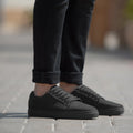 Murphy Low Top Чорний Nubuck Шкіряні кеди для Чоловіків