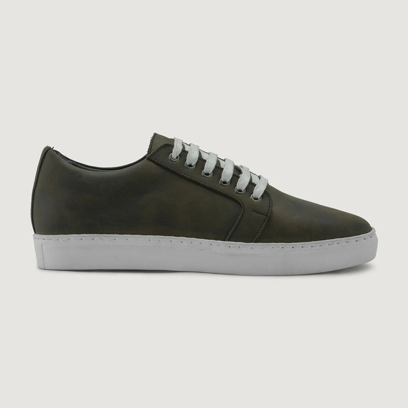 Murphy Low Top Olive Pullup Шкіряні кеди для Чоловіків