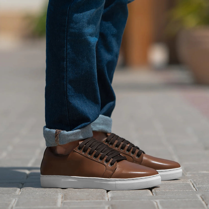 Murphy Low Top Рудий Шкіряні кеди для Чоловіків