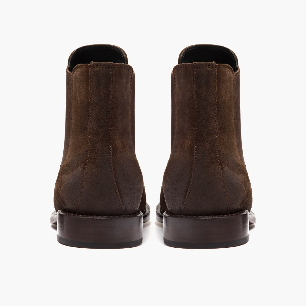 High-Traction Rubber Outsole & Lug Tread Pattern on Cavalier Dark Коричневий Шкіряні черевики для Чоловіків