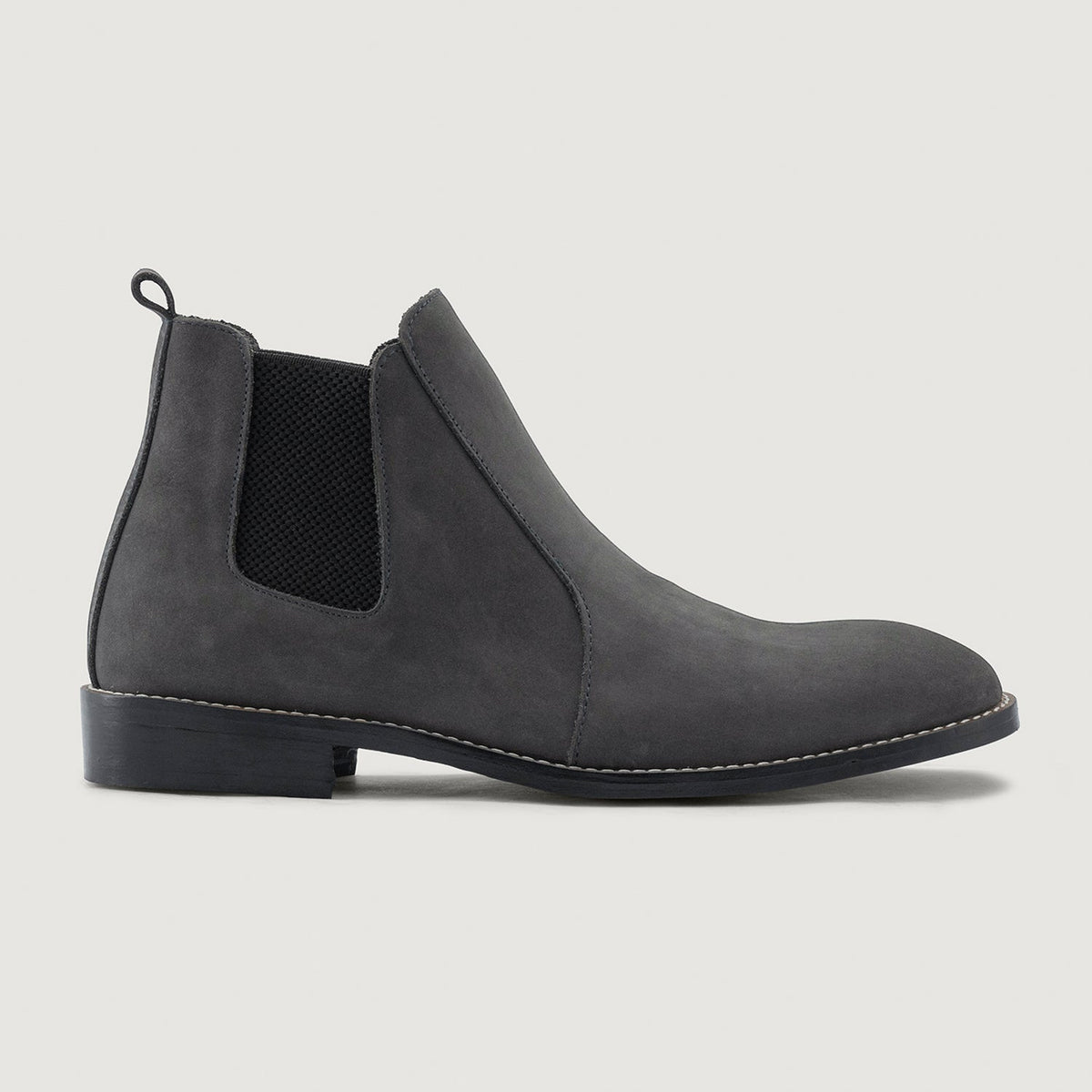 Grey Full-Grain leather Boots - Рантова конструкція Goodyear Welt та носок взуття