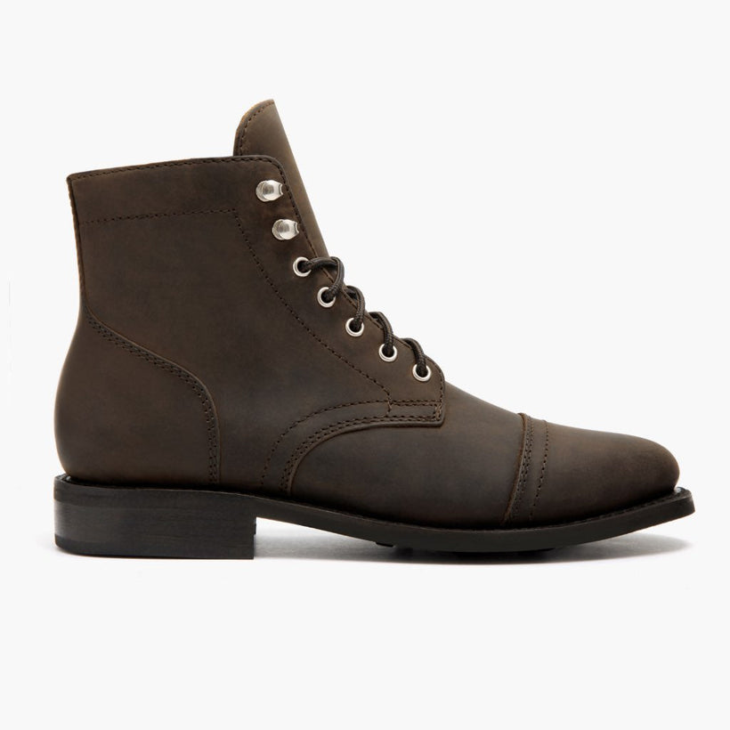 Captain Tobacco Leather Boots жіноча