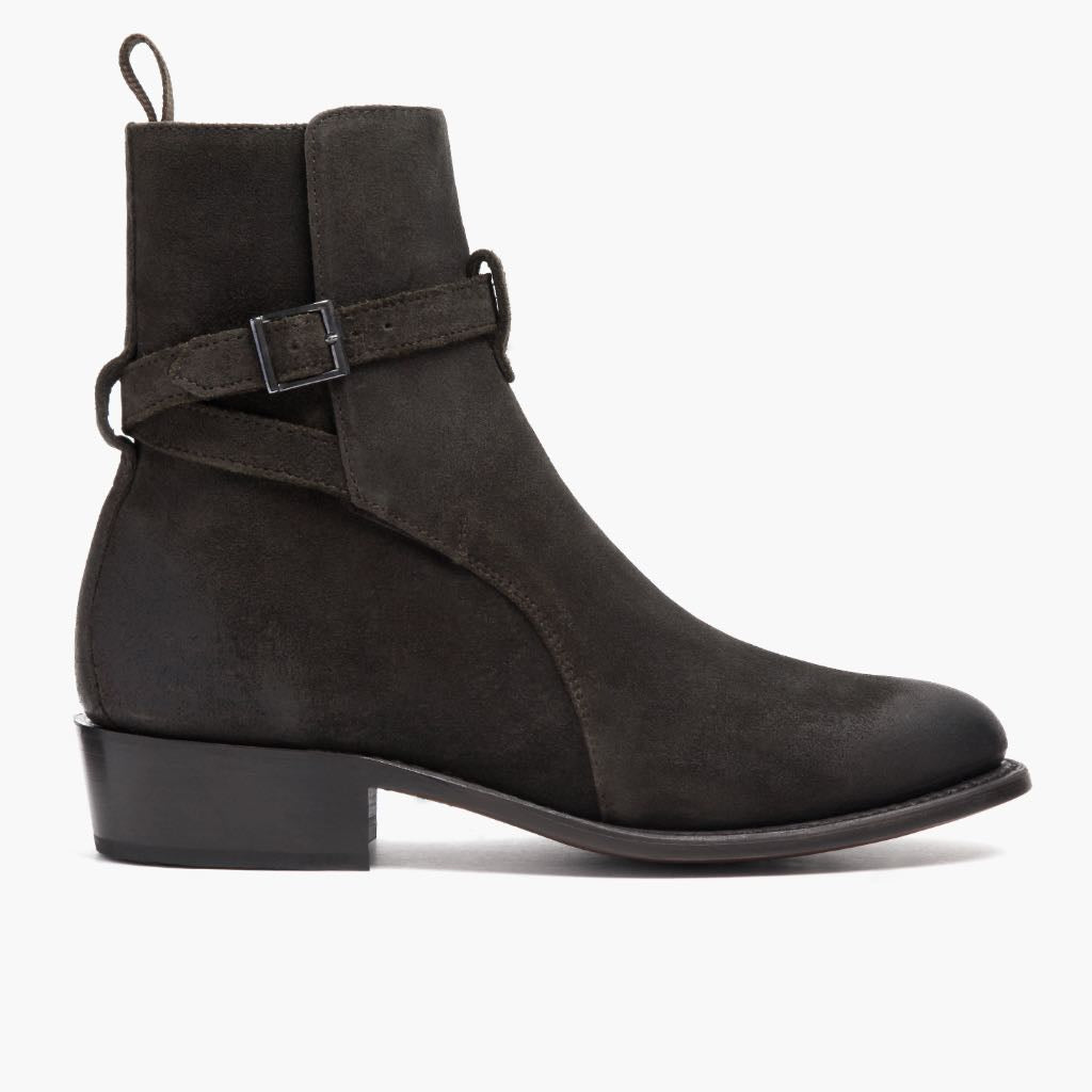 Olive Full-Grain leather Boots - Рантова конструкція Goodyear Welt та носок взуття