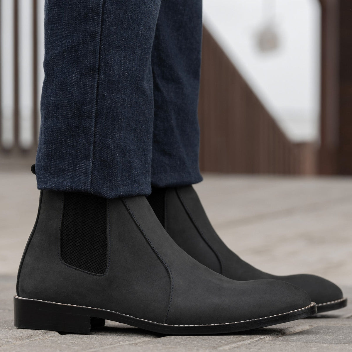Orlaven Clarkson Chelsea Grey Nubuck Шкіряні черевики - StudGuard для Чоловіків footwear image 10
