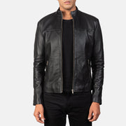 
Adornica Чорний Шкіряна косуха для Чоловіків in Black Sheepskin Leather - Вигляд спереду та приталений силует | Купити в офіційному онлайн-магазині