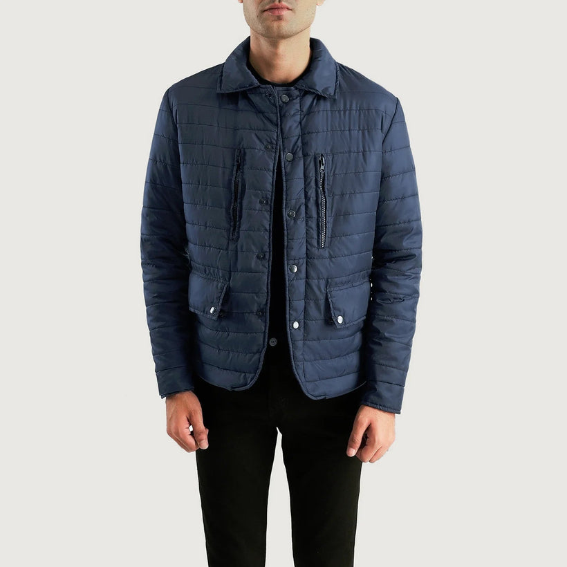 Bo Quilt Windbreaker Шкіряна куртка чоловіча