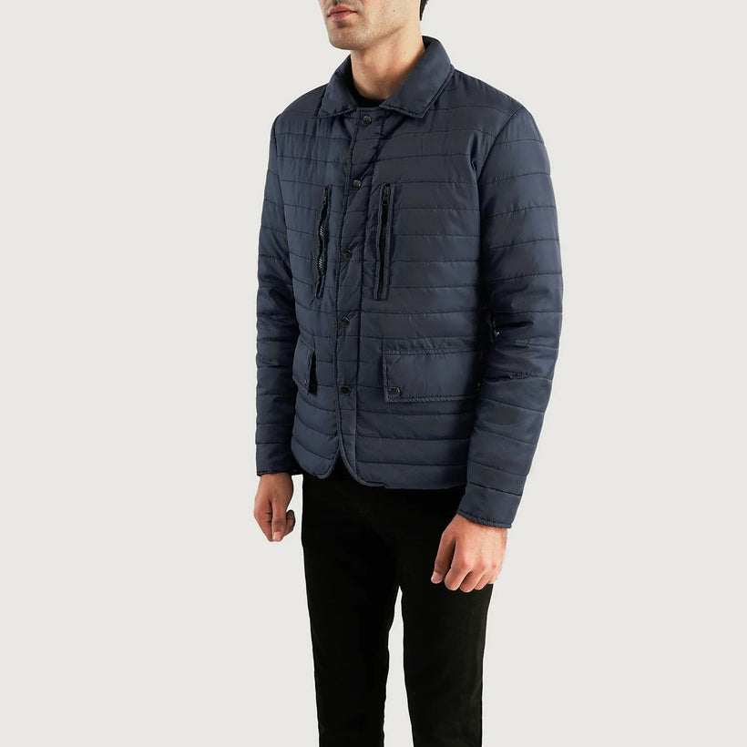 Bo Quilt Windbreaker Шкіряна куртка чоловіча