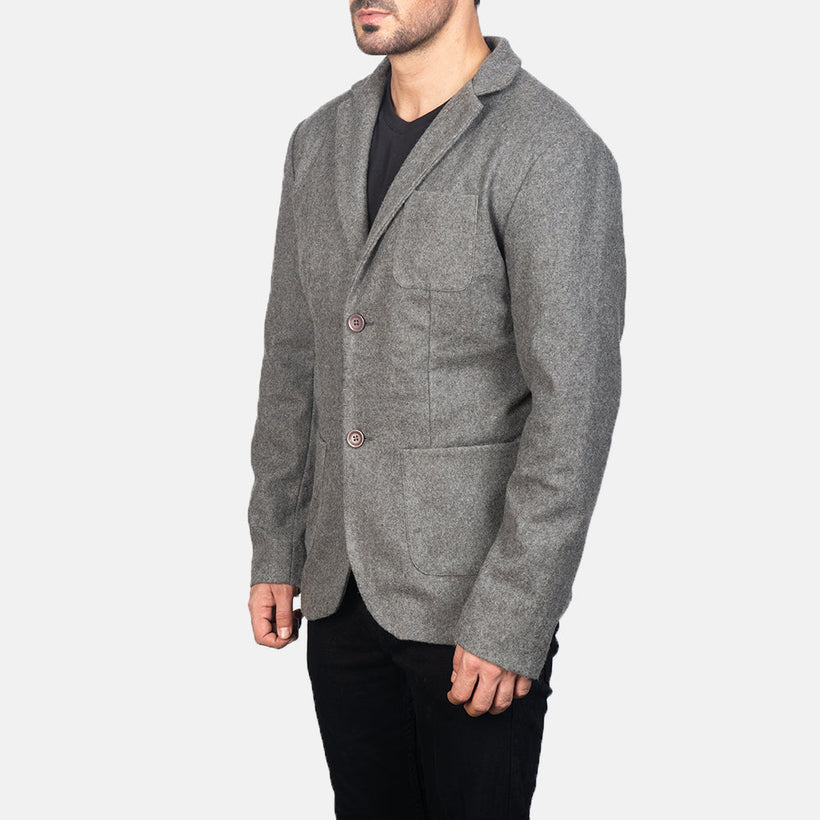 Borges Grey Wool Blazer чоловіча
